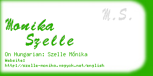 monika szelle business card
